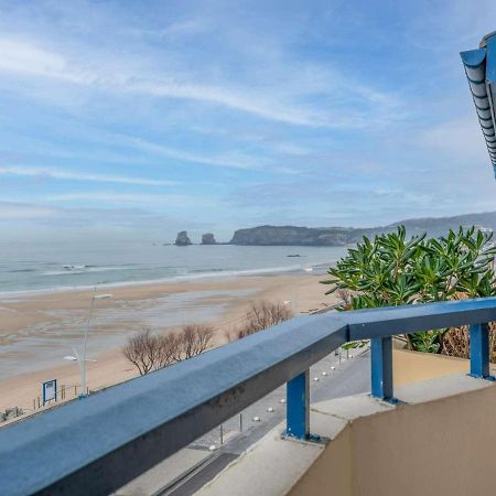 Appartement Rustique Face A La Mer A Hendaye Avec Balcon - Fr-1-2-294 Exteriör bild